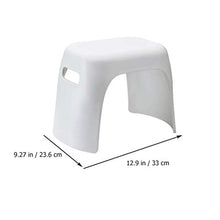 VOSAREA Antiscivolo in Plastica per Bambini Sgabello Sgabello per Bambini Sgabello di Plastica Spessa Sgabelli per Adulti Semplice Sgabello per Soggiorno Bagno Bianco