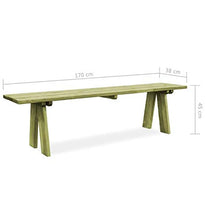 Hanper Panchina a Dondolo da Esterno 170 Cm,Panca Esterni da Giardino Verde in Legno di Pino Impregnato,Senza Schienale Verde,Resistente agli Agenti Atmosferici e Adatta all'Uso all'Aperto