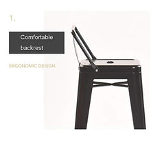 XIAOQIAO Sgabelli da Bar, sgabelli Alti 76 cm ad Altezza Fissa, con Comodo poggiapiedi e Schienale ergonomico, Gambe robuste e durevoli, Multiuso