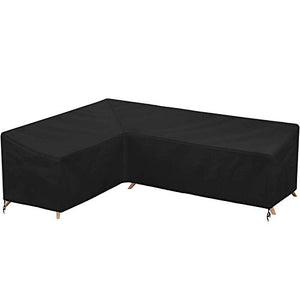 Coperture Per Angolari Arredo Giardino 210d Oxford, Telone Impermeabile Per Telo Copri Divano A Forma L, Esterno Mobili Da Giardino Coperture Antipolvere,270x200cmx90cm(106 * 79in*35in)