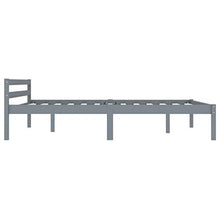 SKM Giroletto con 4 Cassetti Grigio in Massello di Pino 140x200 cm (40.1kg)