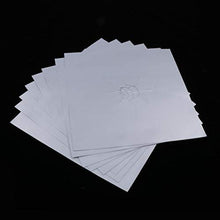 F Fityle Tampone per Fornello A Gas Riutilizzabile da 8 Pezzi 0,2 Mm, Utensili da Cucina con Tappetino Pulito - Argento