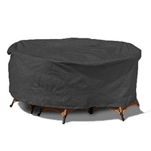 Coperture per mobili da esterno per mobili per esterni, custodia da tavolo da giardino rotondo impermeabile da 200D, custodia per sedie a sedia, resistente all'aperto anti-UV,142x68cm