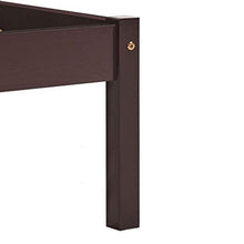 SKM Giroletto con 4 Cassetti Marrone Scuro Legno di Pino 140x200 cm (40.1kg)