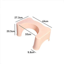 Sgabello per servizi igienici Step sgabello per uso domestico Toilet ausiliario Foot Sgabello Sgabello da bagno Bagno Sgabello di accovacciamento antiscivolo può alleviare stitichezza 44x27.3x20.5cm
