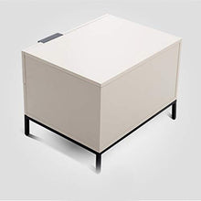 Comodino Moderna Nuova Camera da Letto Cinese Mini Contenitore di stoccaggio in Legno massello Semplice con Cuscinetto 300KG-41X55X41cm FANJIANI