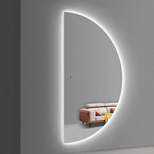 YXW Specchio Decorativo con Illuminazione a LED, Specchio Trucco per Bagno/Specchio a Figura Intera, Interruttore Sensore + Dimmerabile + Impermeabile, Luce Bianca/Calda, 50 × 100 cm