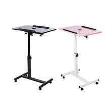 Computer da Tavolo Regolabile Sollevamento Laptop Table Rimovibile Standing Divano Letto Notebook Desk Stand con Ruote Scrivania Portatile FF (Color : Black)