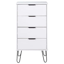 vidaXL Cassettiera Legno Chiaro Bianca 45x39,5x90,3cm Massello di Pino