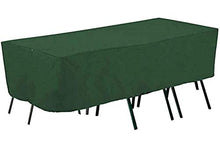 Coperture per mobili da Giardino, Anti-Nebbia, Copertura per mobili da Giardino pensile, Anti-Polvere di Tabacco, Copertura Antipioggia per tavoli e sedie Set di Attrezzature Anti-UV, Verde,