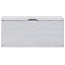 Tidyard Baule in Plastica | 280 L | 117 x 45 x 56 cm | Contenitore per Giocattoli da Esterno Giardino