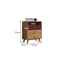 QJL_ANA Moderna semplicità Cassettiera Minimalista Bagagli Night Stand Legno 3 Cassettiera Cassetto Mobili Camera da Letto (Dimensione: 63X40x74cm) Soggiorno Camera da Letto cassettiera