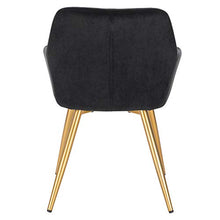EUGAD Poltroncina per Soggiorno Sedia da Sala Pranzo con Braccioli Poltrona Moderna in Velluto per Cameretta Cucina Gambe in Metallo Nero 0626BY-1