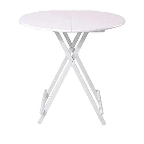 Tavolo Da Tavolo Pieghevole Semplice Tavolo Da Pranzo Pieghevole, Tavolo Rotondo Portatile Multifunzionale, Studio Conveniente Tavolo Rotondo In Dormitorio, Adatto Per Studio / Ufficio / Sala Da Pranz