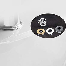 Dynamovolition Galvanotecnica Design in plastica Lavabo per lavabo Anello di sfioro Inserto Rotondo da Sei Piedi Tappo con Foro Cromato