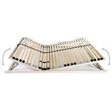 vidaXL Legno Faggio Rete Doghe 7 Zone con 28 Doghe 140x200 cm Telaio Giroletto