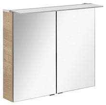 Fackelmann LED specchio da bagno 80 cm Rovere Chiaro efficienza energetica A + + Serie B. perfetto