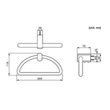 Toba Portasciugamani da Bagno Bianco Anello Portasciugamani in Resina Portasciugamani Moderno Rotondo Bagno Cucina Appendiabiti da Parete