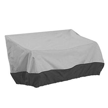 rongweiwang Copertura Panca Heavy Duty Patio Esterna Impermeabile Outdoor Divano Divano Coperchio Coperchio Prato mobili - Grigio + Nero