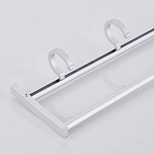 Starall Space - Portasciugamani pieghevole in alluminio, con 5 ganci, pieghevole, per cucina, bagno, 40/50/60 cm