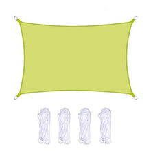 MEILINL Tenda A Vela Ombreggiante Rettangolare, Telo Parasole in Anti UV Tende da Sole Respirante Tutti I Bordi Sono Forniti di Robusto Doppio Strato (Diverse Dimensioni),Verde,2 * 5