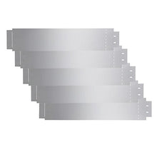vidaXL 5X Pannelli di Recinzione per Prato Acciaio Zincato 100x20 cm Recinto