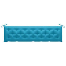 vidaXL Cuscino per Dondolo Azzurro 200 cm in Tessuto