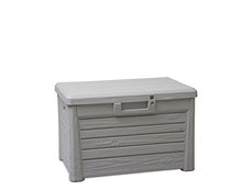 Toomax Baule Compact Florida 120L, in plastica da Esterni, cm 73x50,5x46,5h, Art. 158 (Grigio Tortora)