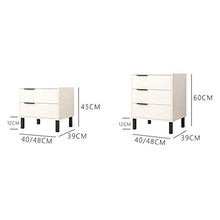 SZJ Comodino,Castello con cassetti Bianco Cassettiera Cassetti Modern Organizer unità di stoccaggio Tavolo Comodino per Soggiorno Camera da Letto