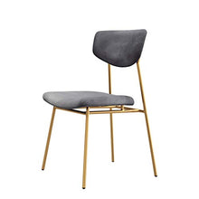 yunyu Sedia Moderna in Velluto Sedia impilabile in Metallo sul Retro con Gambe in Metallo Dorato per la casa Soggiorno Pub Cafeacute Colazione Bancone da Cucina Sgabello da Bar
