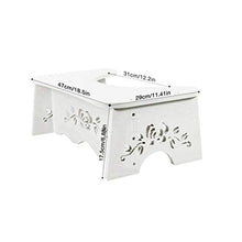 JSJE Sgabello da Toilette, Sgabello da Bagno WC Step Sgabello Confortevole Squat Sgabello ausiliario, su Squat Pit Children's Home Step Sgabello Adatto a Tutti i Servizi
