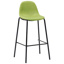 Tidyard Set 5 pz da Bar Design Moderno Alto in Tessuto Verde,Set Tavolo Quadrato e 4 Sedie da Bar Alti in Tessuto,Set Tavolo e Sedie da Cucina Design Moderno in Tessuto