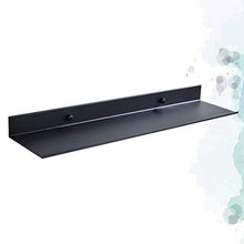 Yardwe Mensole da Bagno a Parete per Il Bagno Nero Porta Sapone per Doccia Scaffale da Cucina Scaffale da Bagno con Caddy Organizer (50cm)