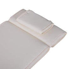 miozzi Cuscino per Sdraio Lettino Prendisole da Giardino Bianco Crema 198x53x5 cm