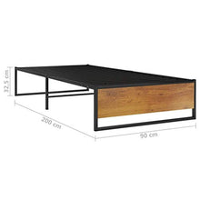 FAMIROSA Giroletto Nero in Metallo 90x200 cm-4813