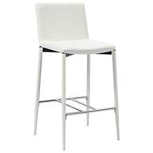 Tidyard 3 pz Set da Bar Moderno Acciaio e Similpelle Bianco/Viola,Set Tavolo e Sedie da Bar Moderni,Set Tavolo e Sedie da Cucina Moderni,Set Tavolo Quadrato e 2 Sedie Sgabelli con Schiena da Bar