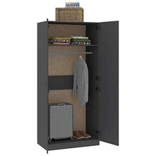 Tidyard Armadietto da Parete con 2 Ante Ripiani Regolabili Camera da Letto e Ingresso Arredo Camera da Letto Arredamento 90x52x200 cm Grigio