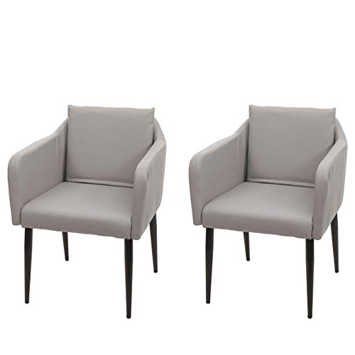 Mendler Set 2X sedie Pranzo Soggiorno Lounge HWC-H93 - Ecopelle Beige Tortora