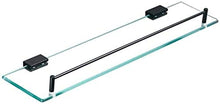 GDFEH Scaffale per Doccia Nero Black Lo Strato Singolo Bagno Scaffale per Bagno Bagno Bagno Scaffale in Vetro temperato Scaffale Doccia in Vetro temperato