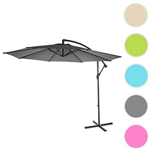 Mendler Ombrellone Giardino Spiaggia Acerra 3m Senza Base Grigio