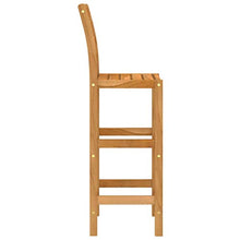 FAMIROSA Set da Bar da Giardino 3 pz in Legno Massello di Acacia