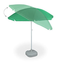 Relaxdays, Ombrellone da Giardino, Spiaggia, 8 Stecche, inclinabile Unisex Adulto, Verde, 192x180x180 cm