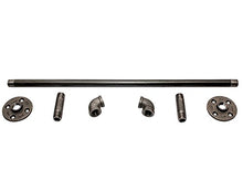 Baba - Portasciugamani per tubi industriali – Solo hardware – Perfetto per: asta per tenda, barra di stoccaggio, appendiabiti e mobili industriali/arredamento agricolo (64 cm)