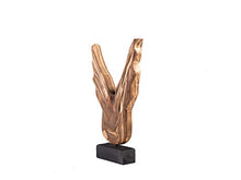 Beliani Figura Decorativa in Legno di Pino a Forma di Ali Moderna 22 x 35 cm CIVAL
