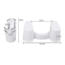 FSFF Sgabello da Toilette da Bagno per Donna Incinta/Sgabello da Toilette in plastica addensante per Bagno Sgabello/poggiapiedi per Adulti/Pouf per Uso Domestico, Pouf da Cucina Pesanti da