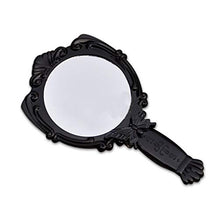 WXL Specchi da Tavolo Specchio Classico per Il Trucco della Moda Black Butterfly Pieghevole Maniglia Pieghevole Specchi Cosmetici a Forma di Tondo Specchio di Trucco Specchio Trucco con LED
