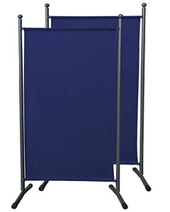 QUICK STAR 2 Pezzi Paravento da Giardino 180 x 78 cm Divisorio in Tessuto Balcone Protezione della Privacy Blu