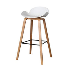 Sgabello da bar Sgabello Alto in Legno massello Sgabello Alto casa Sgabello caffè Sgabello Bianco for la Colazione Moderno (Size : 65cm)