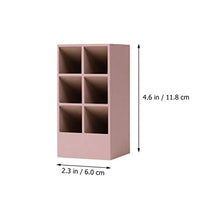 Cabilock Custodia Portaoggetti per Lucidalabbra a 6 Slot Contenitore per Espositore per Rossetto in Silicone Organizer per Rack Cosmetico da Tavolo