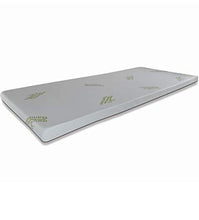 TOPPER con tessuto antiacaro, liscio, ANALLERGICO, H5cm in morbido Visco Memory foam, CORRETTORE per MATERASSO o Sovramaterasso singolo 80x190
